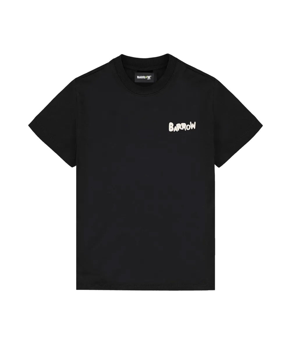 Barrow Kids T-Shirt Nero con Logo Unisex