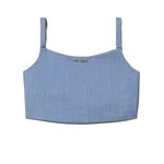 Twinset Kids Top Sky Line con Logo per Bambine