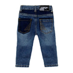 Iceberg Kids Pantalone Blu per NeonatiIceberg Kids Pantaloni Denim Delavè per Neonati