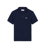 Lacoste Kids Polo Blu Navy con Logo per Bambini