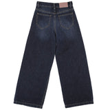 Elisabetta Franchi La Mia Bambina Jeans Wide Leg Denim Scuro per Bambine