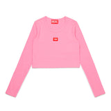 Diesel Kids T-Shirt Rosa Lunghe Maniche per Bambine
