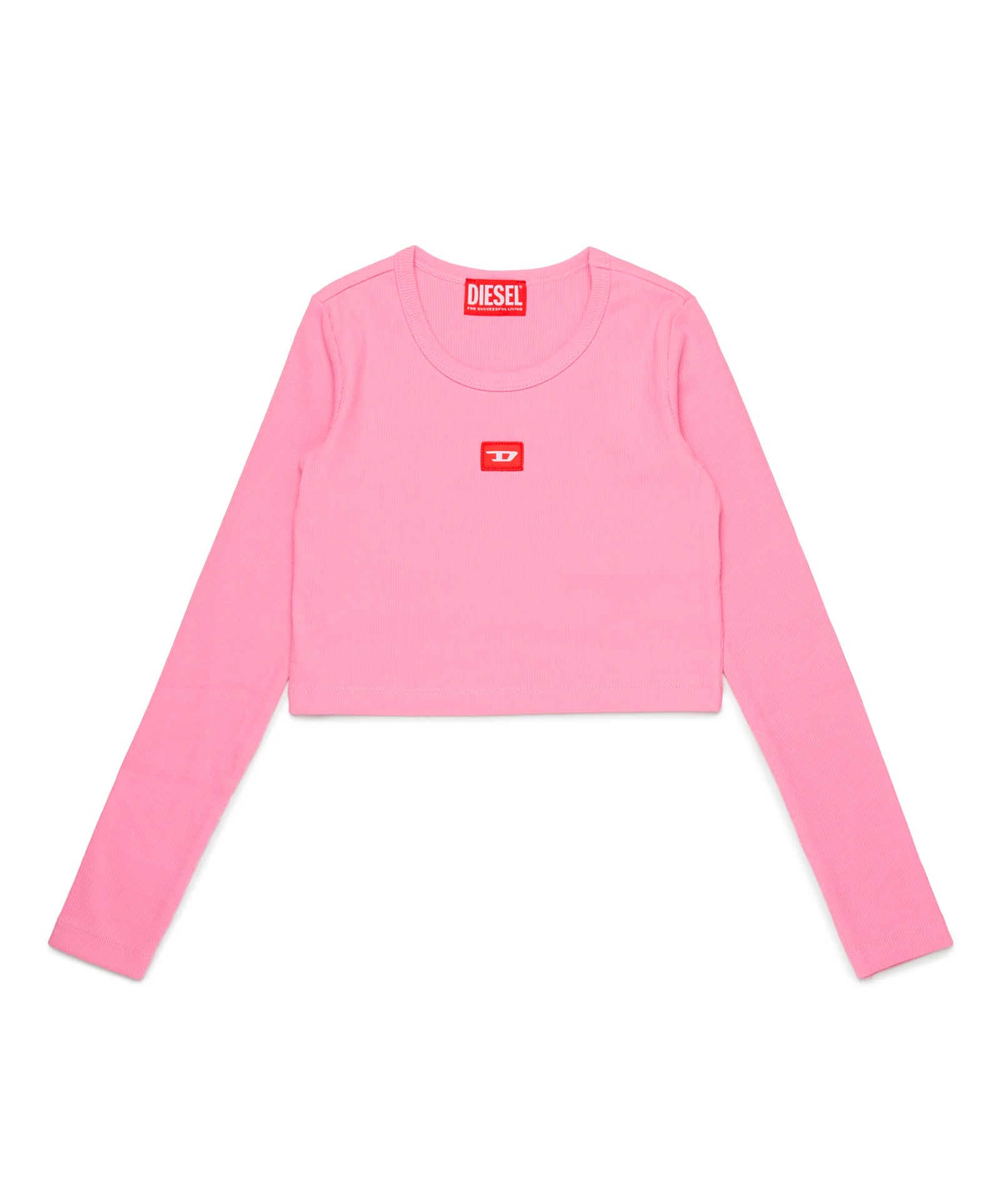 Diesel Kids T-Shirt Rosa Lunghe Maniche per Bambine