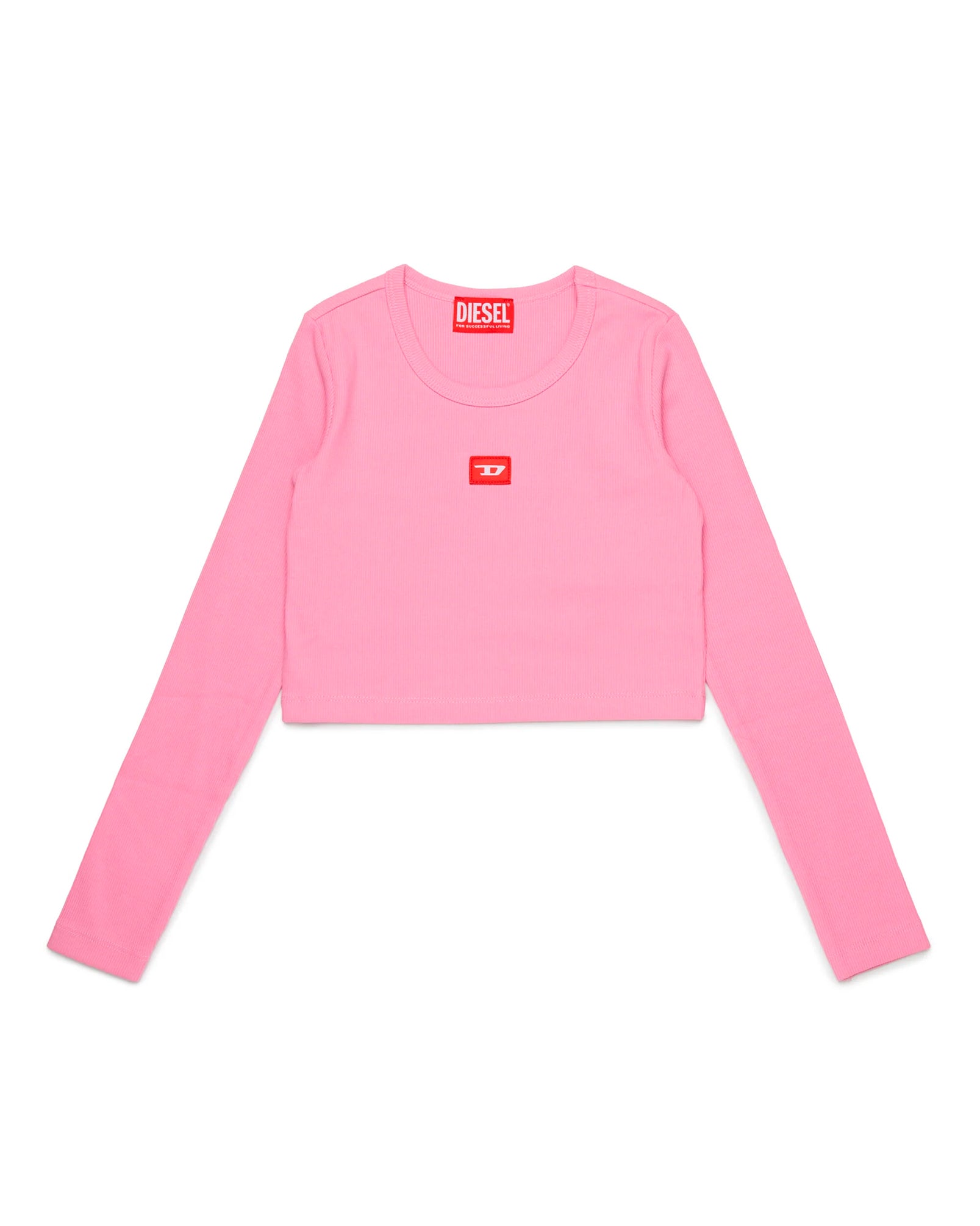 Diesel Kids T-Shirt Rosa Lunghe Maniche per Bambine