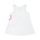 Diesel Kids Abito in Jersey Bianco per Neonate retro
