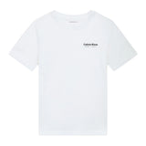 Calvin Klein Kids T-Shirt Bianco con Logo per Bambini