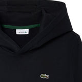 Lacoste Kids Felpa con Cappuccio Nero con Logo Unisex