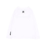 John Richmond Kids T-Shirt Bianco Maniche Lunghe con Logo per Neonati