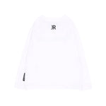 John Richmond Kids T-Shirt Bianco Maniche Lunghe con Logo per Neonati