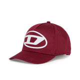 Diesel Kids Cappello da Baseball Bordeaux con Logo Oval Dper Bambine