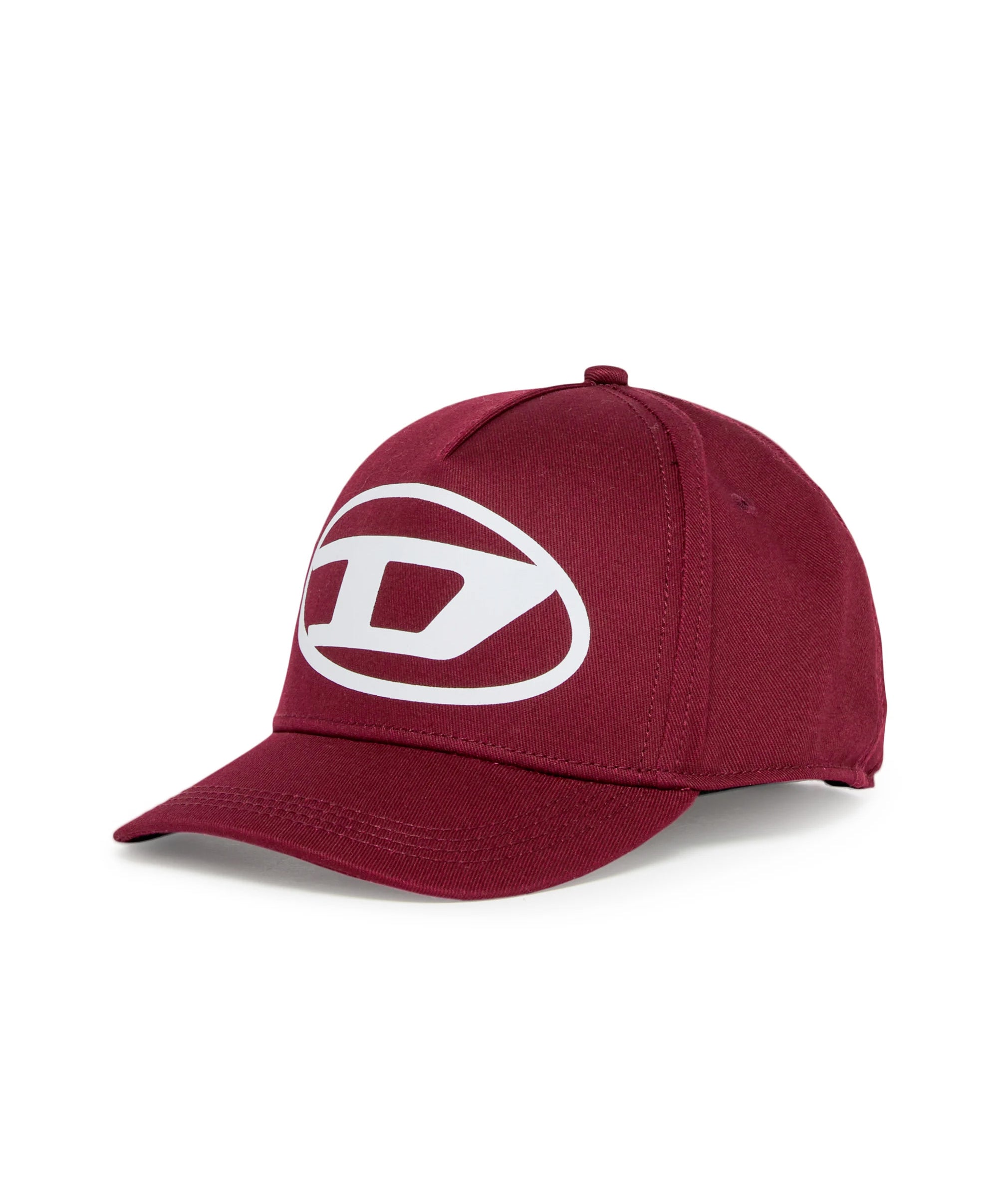 Diesel Kids Cappello da Baseball Bordeaux con Logo Oval Dper Bambine