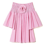 Twinset Kids Abito Corto a Righe (fronte)