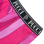 Emilio Pucci Kids Pantaloni Fantasia Rosa e Viola per Bambine