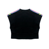 Barrow Kids Canotta Crop Nera con Stampa per Bambine (retro)