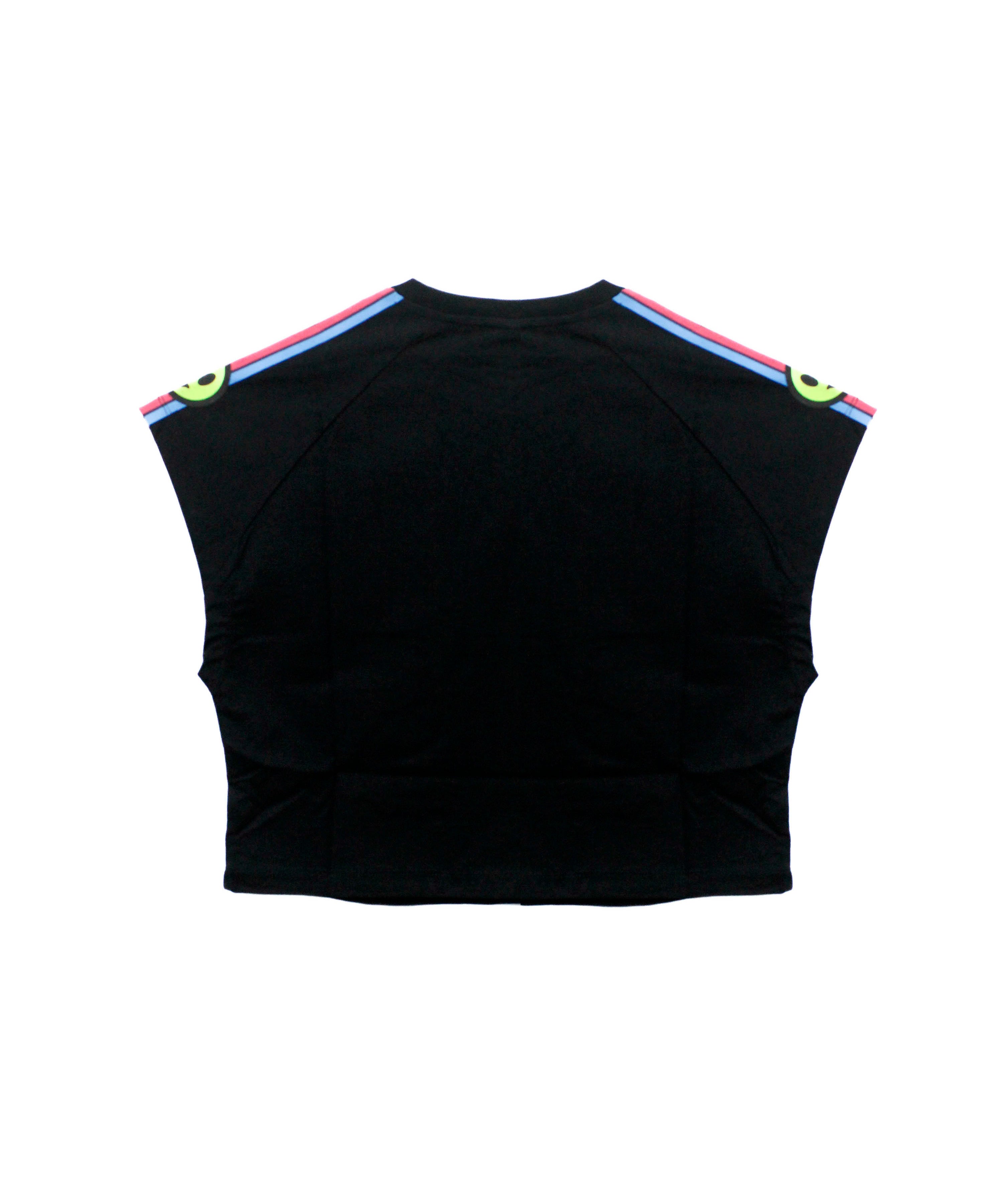 Barrow Kids Canotta Crop Nera con Stampa per Bambine (retro)