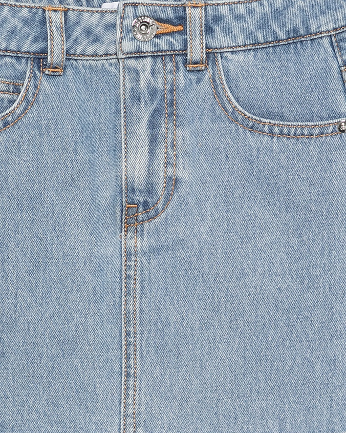 Moschino Kids Gonna in Denim con Ricamo Teddy Bear per Bambine