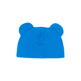Moschino Kids Cappello Blu Navy con Stampa Teddy per Neonati