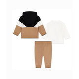 Boss Kids Completo Biscotto Felpa con T-shirt e Pantaloni per Neonati (retro)