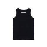 Dsquared2 Kids Canotta Nera a Costine per Bambini