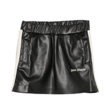 Palm Angels Kids Gonna in Pelle con Logo per Bambine