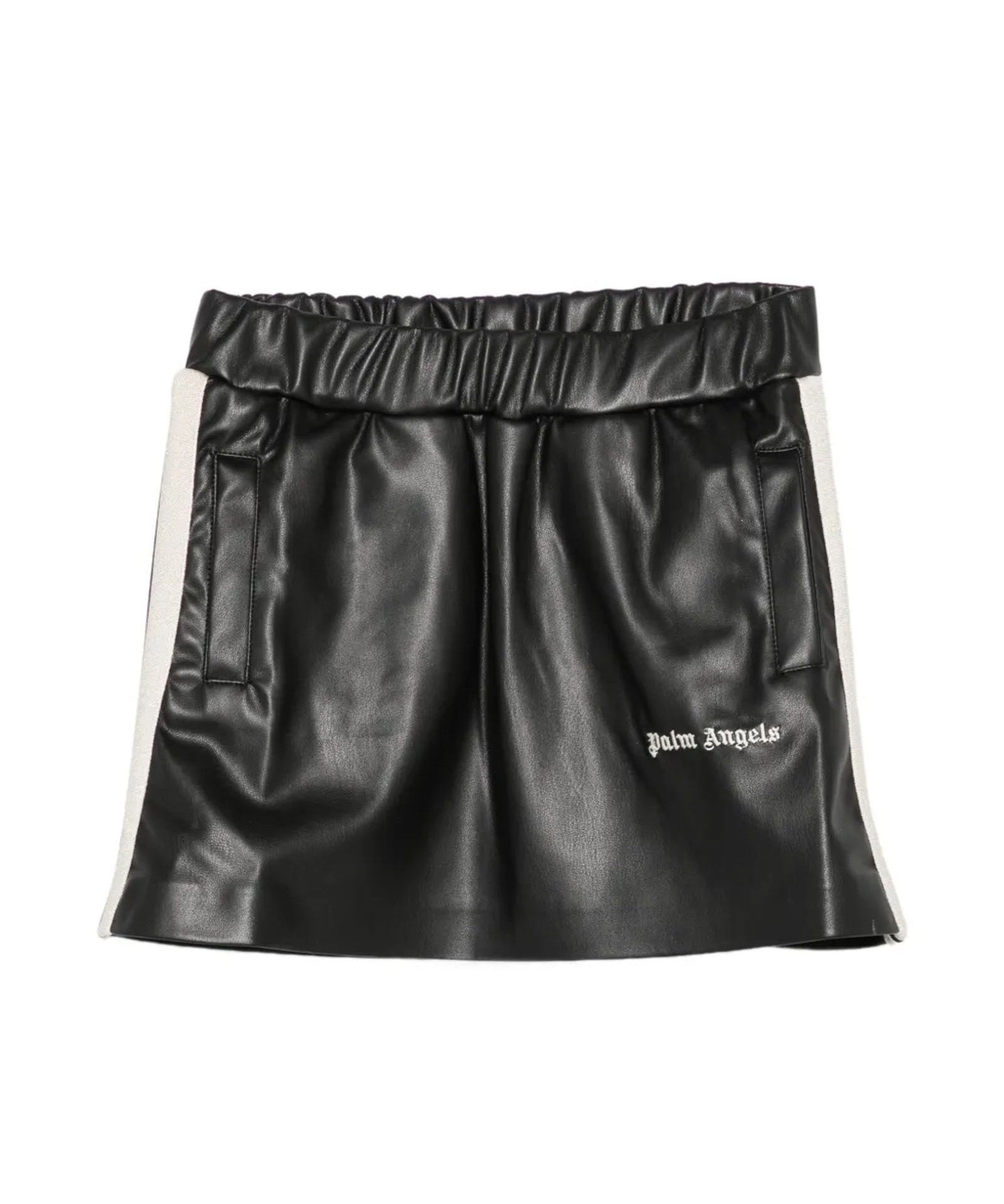 Palm Angels Kids Gonna in Pelle con Logo per Bambine
