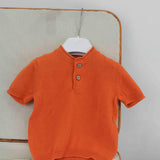 Le Coconne Polo Arancione per Neonati