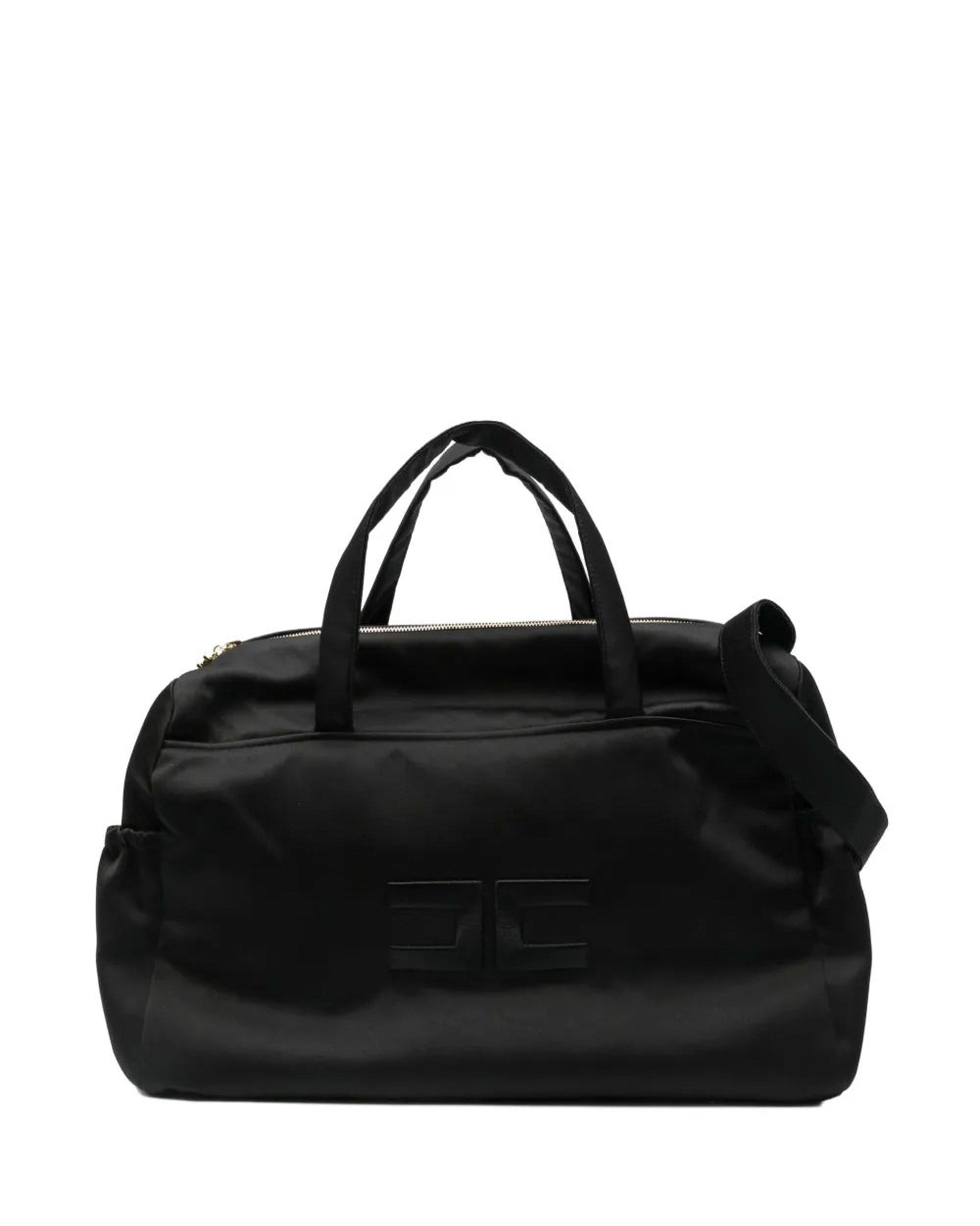 Elisabetta Franchi La Mia Bambina Borsa Mamma Nera con Logo