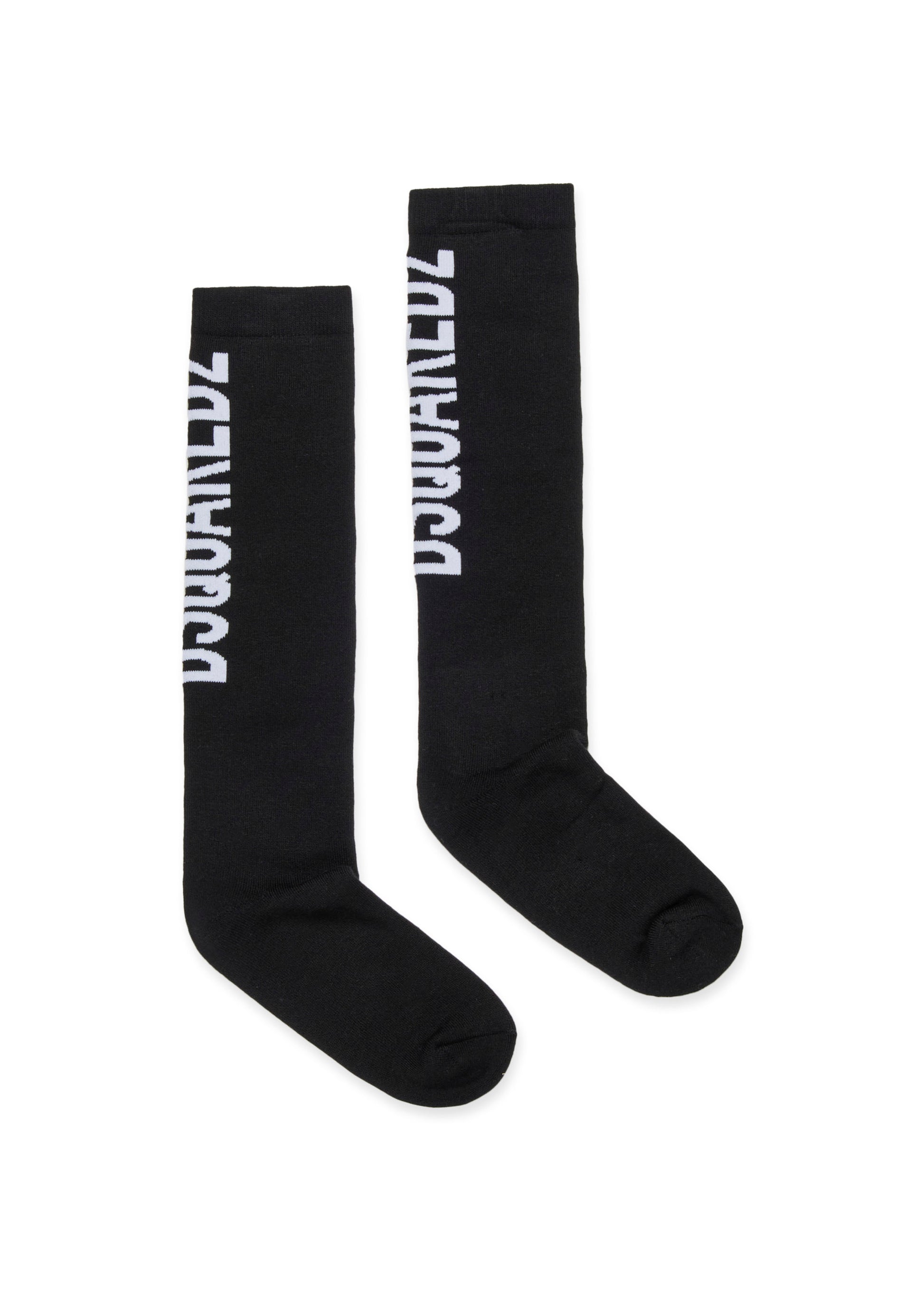 Dsquared2 Kids Calzino Nero con Logo per Bambini
