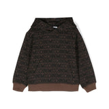 Moschino Kids Brown Sweatshirt with Monogram Logo for Kids