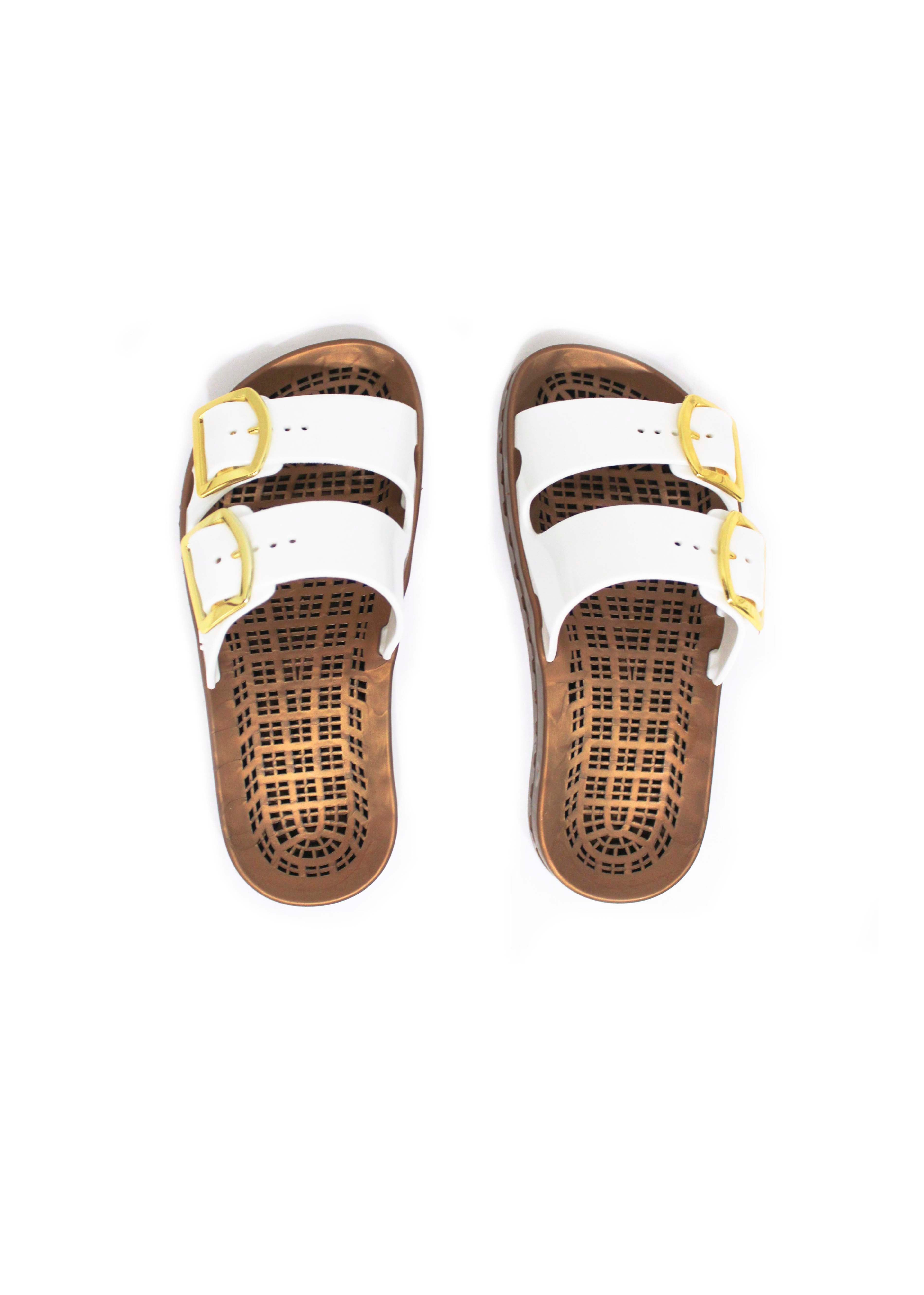 Sensi Kids Prestige Sandalo Bianco Doppia Fascia per Bambine