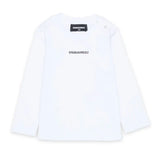 Dsquared2 Kids T-Shirt Maniche Lunghe Bianco per Neonati
