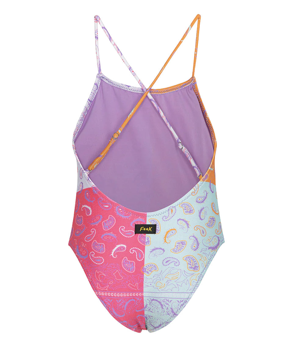 F**K Kids Costume Intero Fantasia Bandana Multicolor per Bambini