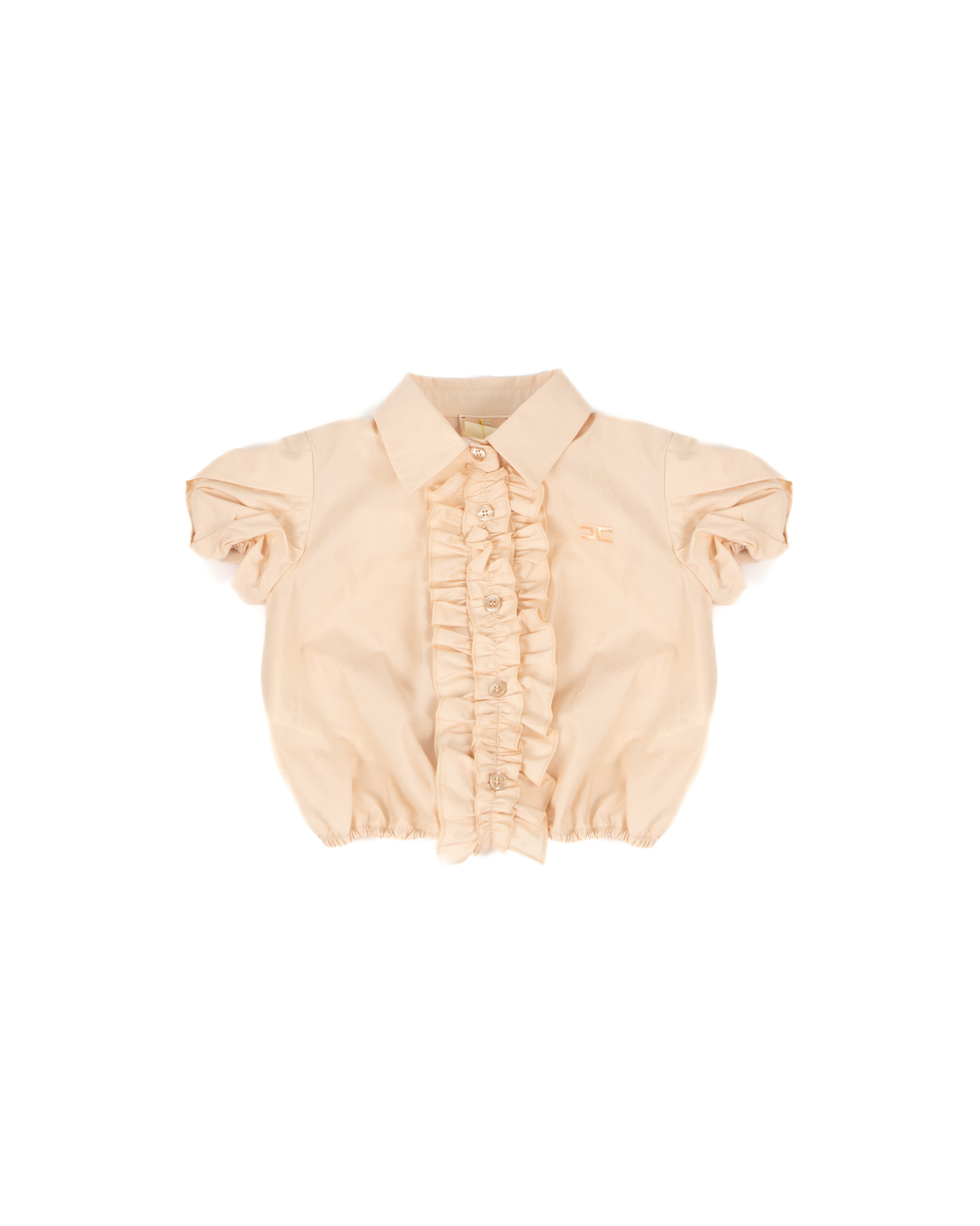 Elisabetta Franchi La Mia Bambina Camicia con Rouche Rosa per Neonate