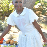 Angel's Face T-shirt Bianca con Stampa Mallory per Bambine