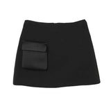Elisabetta Franchi La Mia Bambina Gonna Nera con Tascone per Bambine