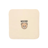 Moschino Kids Coperta con Stampa Logo Centrale per Neonati