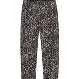 John Richmond Kids Leggings Fantasia Leopardato con Logo Rosso per Bambine