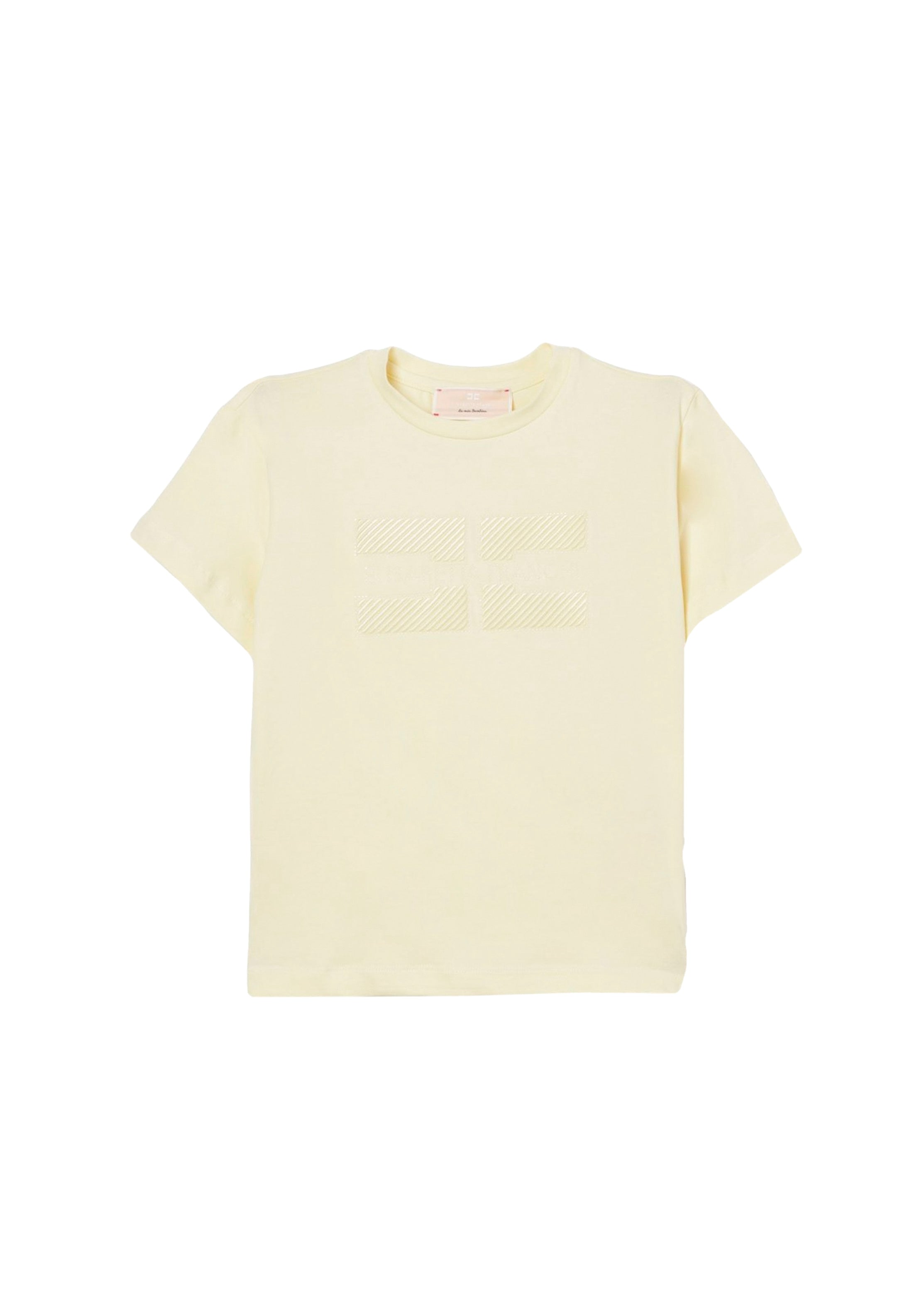 Elisabetta Franchi La Mia Bambina T-shirt con Ricamo Limone per Bambine