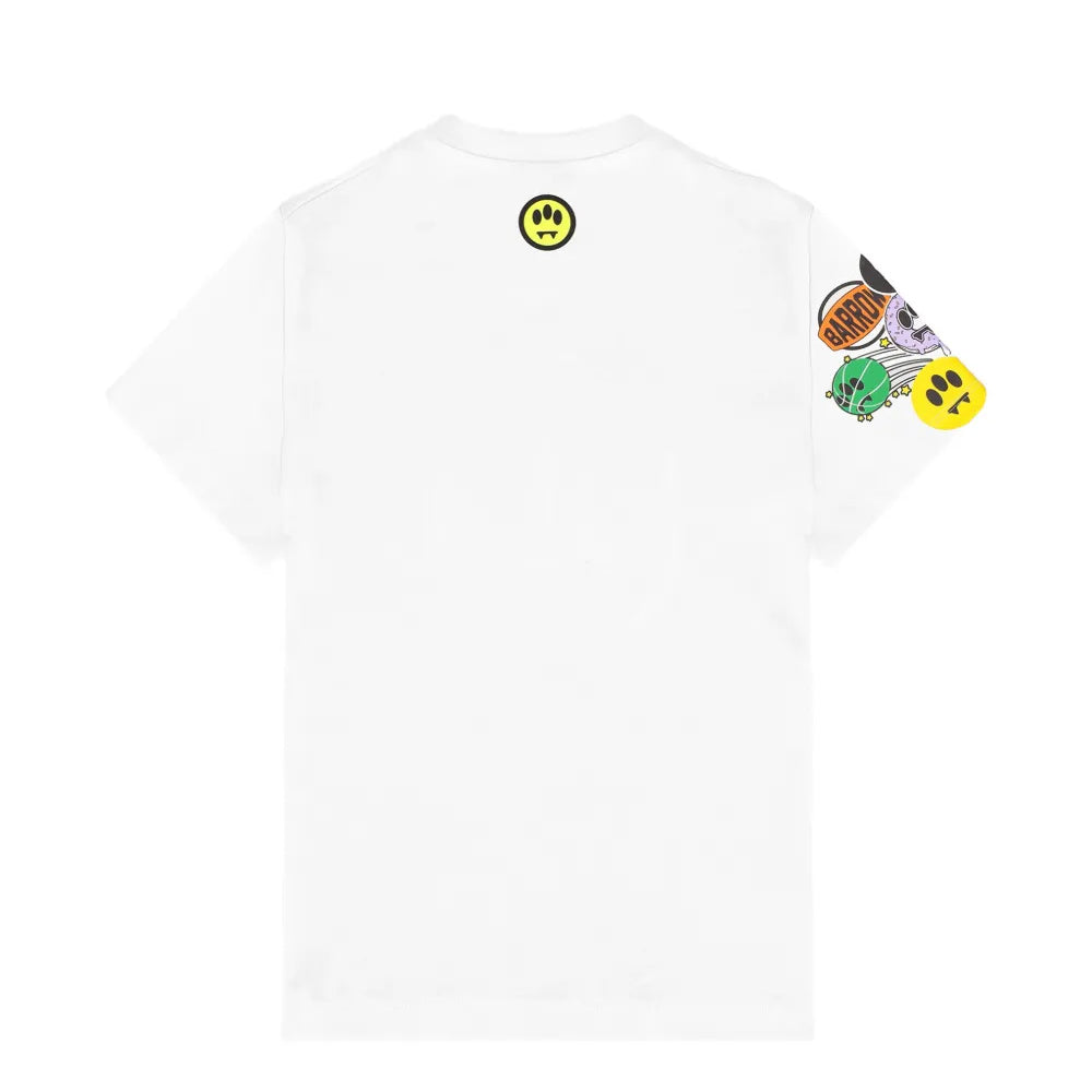 Barrow Kids T-Shirt Off-White Fantasia Stickers Unisex