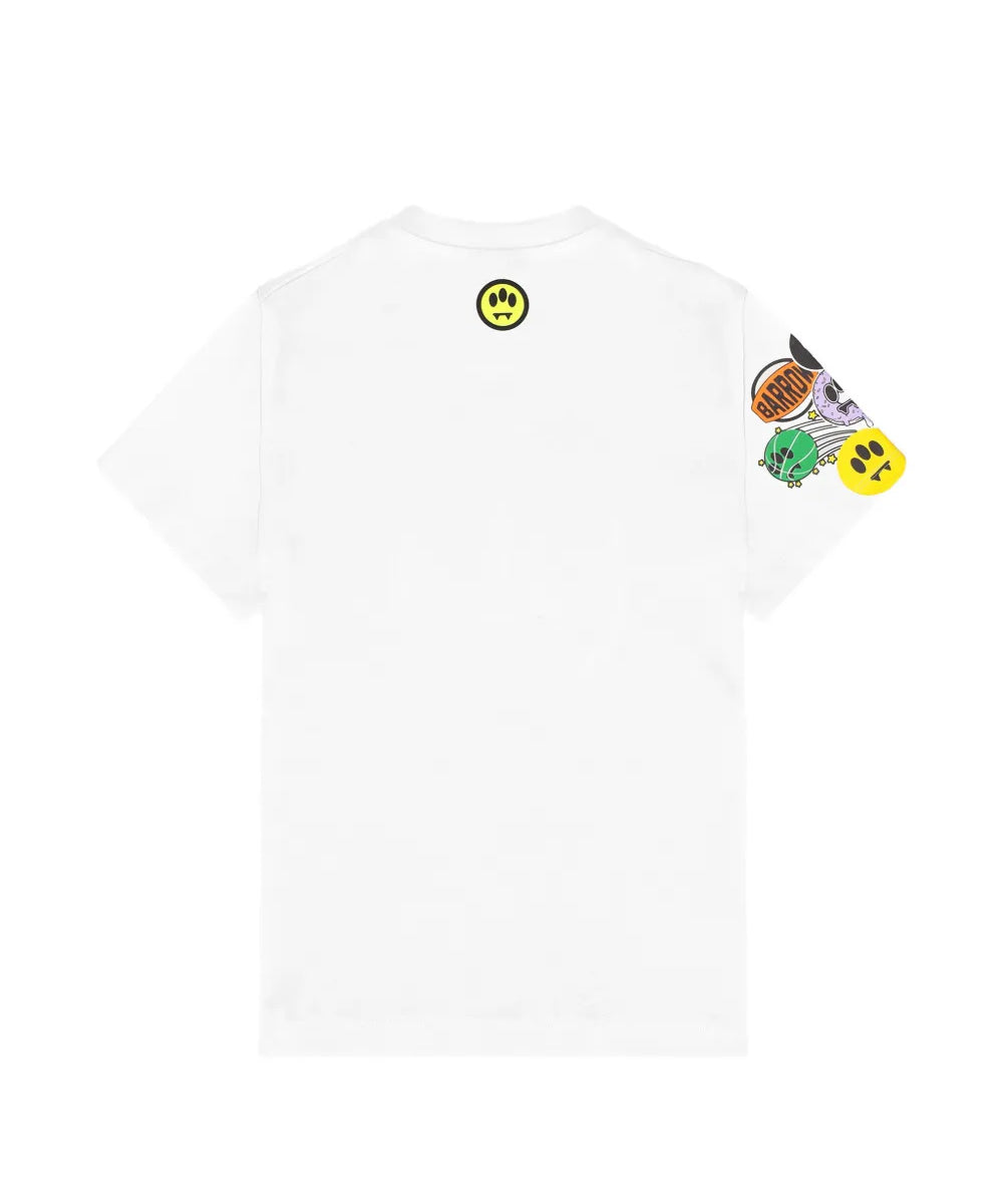 Barrow Kids T-Shirt Off-White Fantasia Stickers Unisex