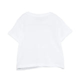 Moschino Kids T-Shirt Bianco con Teddy Bear per Neonate