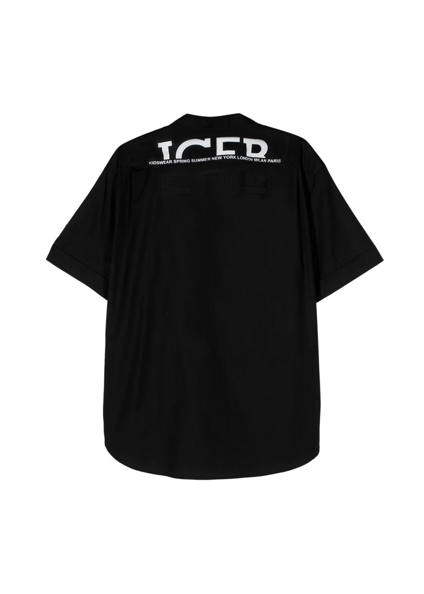 Iceberg Kids Camicia Nera Con Logo per Bambini (retro)