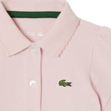 Lacoste Kids Body Rosa con Collo Smerlato per Neonate
