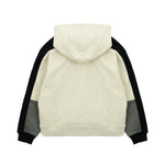 Calvin Klein Kids Felpa con Cappuccio Panna con Dettaglio Nero/Grigio per Bambini