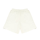 Palm Angels Kids Short Bianco con Logo Nero per Bambini