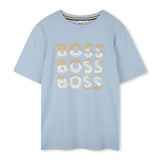 Boss Kids Light Blue T-Shirt with Boss Print for Kids