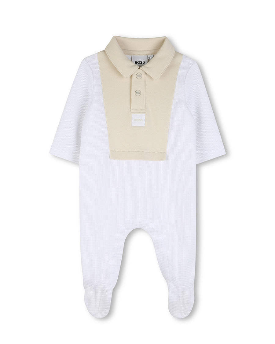 Boss Kids Tutina Bianco/Beige per Neonati