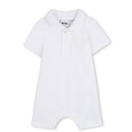 Boss Kids Tutina Bianco con Logo per Neonati