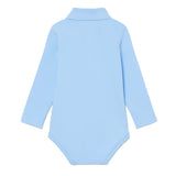 Lacoste Kids Body Celeste con Logo per Neonati
