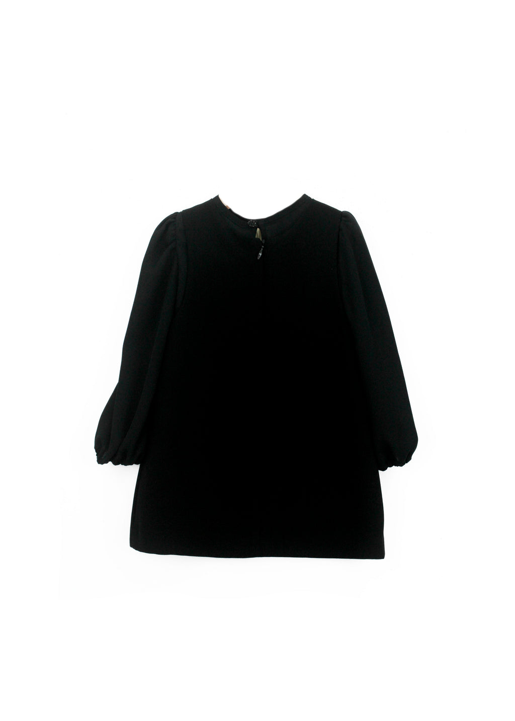 Elisabetta Franchi My Little Girl Black Dress with Rhinestones and Shirt for Newborns